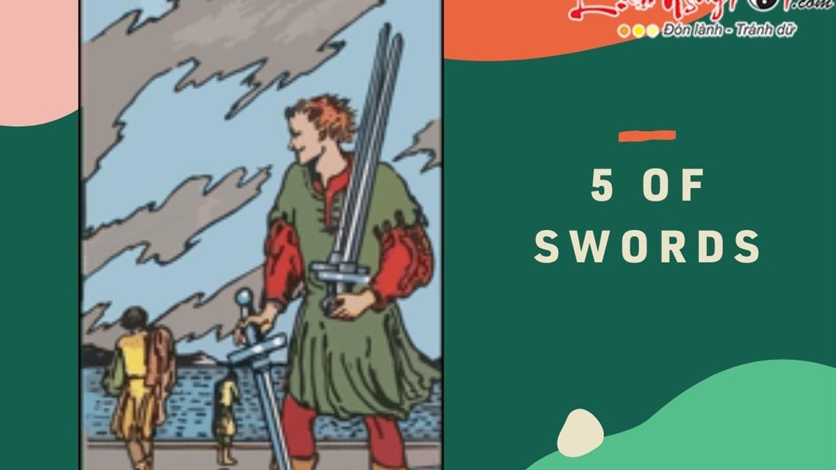 5 of Swords: Một quân bài đầy bất ngờ và khó lường trong bộ bài Tarot. 5 of Swords mang ý nghĩa về mâu thuẫn và chiến thắng bằng cách chiến đấu một mình. Hãy khám phá thêm về bộ bài Tarot và sức mạnh của 5 of Swords bằng cách nhấn vào hình ảnh liên quan.