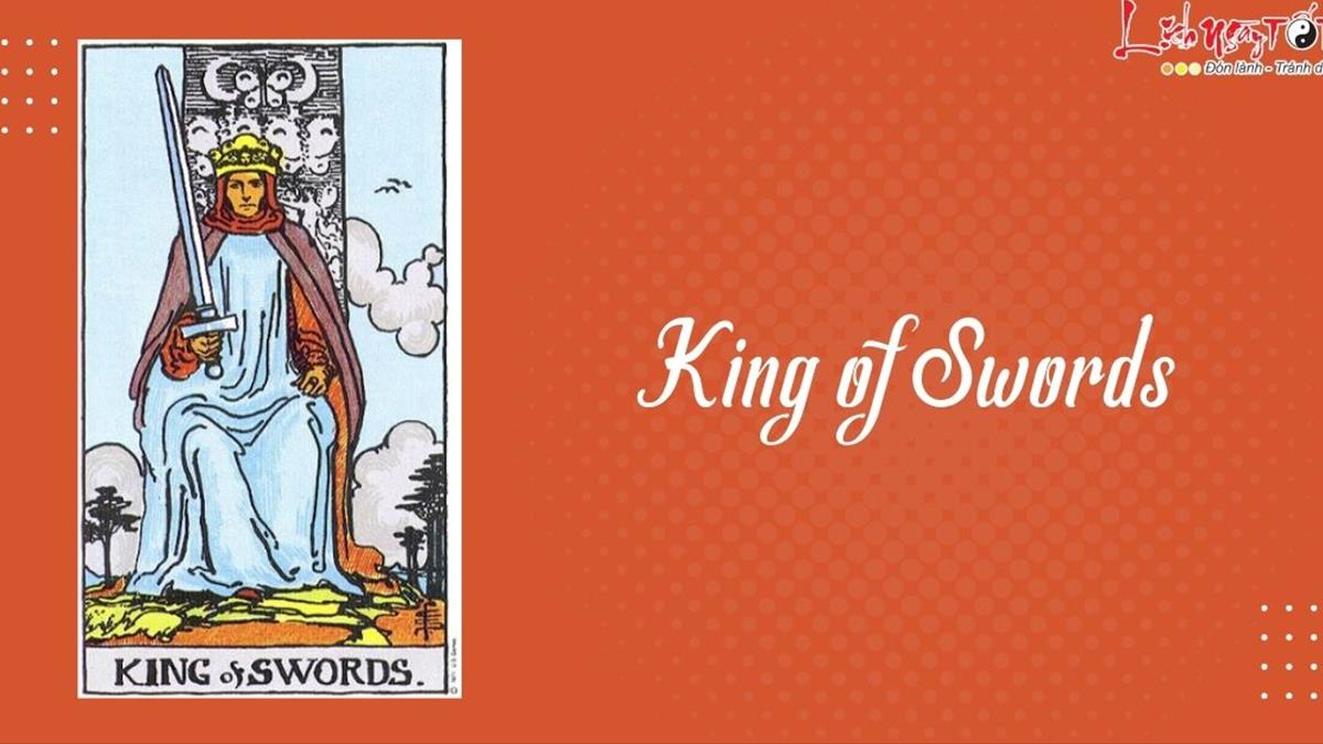 King of Swords Tarot: Lá bài King of Swords mang thông điệp về sự bảo vệ và quyền uy. Hình ảnh này sẽ giúp bạn hiểu rõ hơn về sức mạnh và tầm quan trọng của việc bảo vệ và phát triển bản thân trong cuộc sống.
