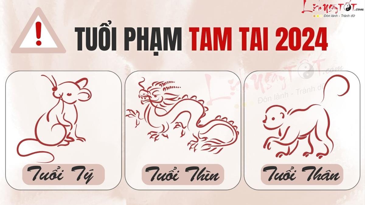 "Tam Tai năm 2024 là những tuổi nào?" - Bật mí cách hóa giải và những điều bạn cần biết