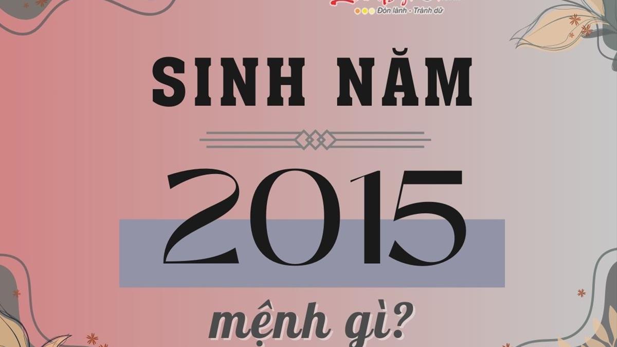 Tổng Kết Tử Vi Cho Người Sinh Năm 2015