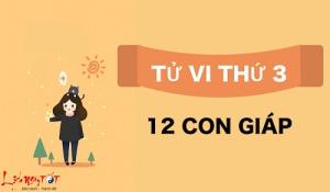 Tử vi thứ Ba của 12 con giáp (15/12/2015)