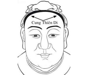 Cung Thiên Di trong 12 cung tướng mặt