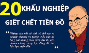 Infographic: 20 khẩu nghiệp giết chết tiền đồ