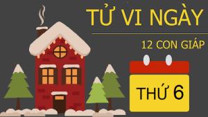 Tử vi Thứ 6 ngày 30/12/2016 của 12 con giáp