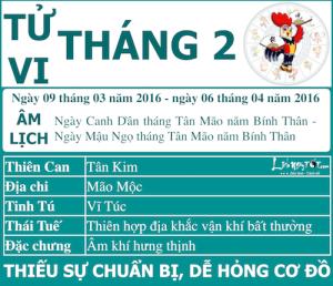 Xem tử vi tháng Hai âm lịch năm Bính Thân của người tuổi Dậu