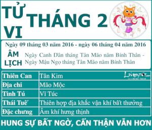 Xem tử vi tháng Hai âm lịch năm Bính Thân của người tuổi Mão