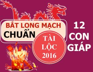 Infographic: Bắt long mạch chuẩn tài lộc 2016 cho 12 con giáp