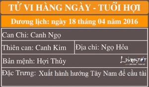 Xem ngày tốt xấu trị bách bệnh tiêu tan: Thứ Bảy 16/4/2016