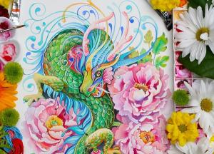 Siêu phẩm màu nước 12 con giáp hòa quyện cùng thiên nhiên tuyệt đẹp