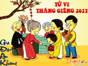 Tử vi tháng 1 âm lịch năm 2017 của người tuổi Thìn