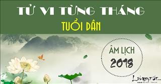 Tử vi tuổi Dần 2018: Tổng quan tử vi 12 tháng năm Mậu Tuất 2018 của tuổi Dần