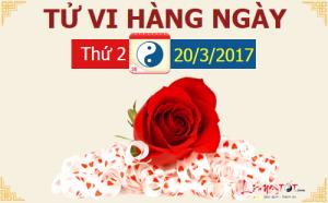 Tử vi thứ 2 ngày 20/3/2017 của 12 con giáp