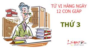 Tử vi thứ 3 ngày 14/3/2017 của 12 con giáp