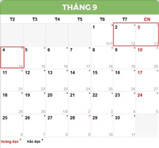 Chính thức: Lịch nghỉ 2/9/2017