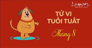 Tử vi tháng 8 âm lịch năm 2017 của người tuổi Tuất