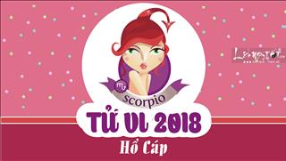 Năm 2018 của Bọ Cạp (Hổ Cáp): Gặp may mắn về tiền bạc