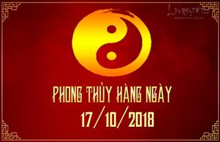 Xem phong thủy hàng ngày: Thứ 4 ngày 17/10/2018