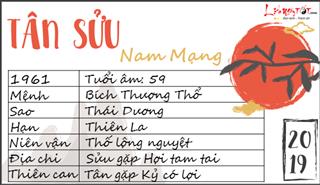 Tử vi 2019 tuổi Tân Sửu nam mạng: Vận khí hanh thông, làm gì cũng thuận