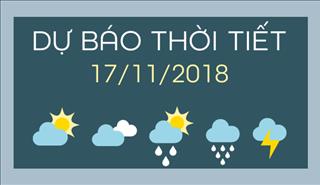 Dự báo thời tiết hôm nay 17/11: Miền Bắc nhiệt độ hạ, miền Nam có mưa dông