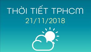 Dự báo thời tiết TPHCM 21/11: Trời nắng, mây thay đổi - Cảnh báo triều cường