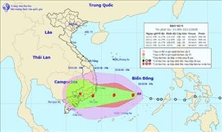 Bão số 9 năm 2018 USAGI tiến vào Trường Sa gây mưa bão và biển động dữ dội