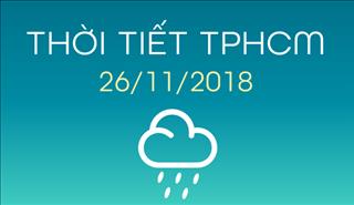 Dự báo thời tiết TPHCM 26/11: Nhiệt độ hạ vì mưa kéo dài nhiều ngày liên tiếp