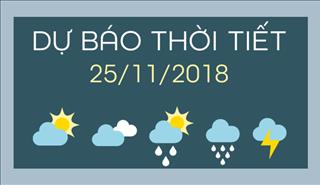 Dự báo thời tiết hôm nay 25/11: Bắc bộ rét về đêm, có nơi vùng núi dưới 12 độ