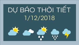 Dự báo thời tiết hôm nay 1/12: Miền Bắc nhiệt độ tăng nhẹ, có nơi có mưa dông