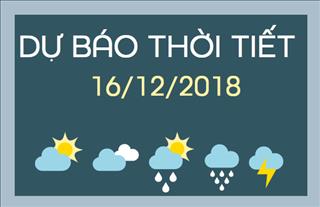 Dự báo thời tiết hôm nay 16/12: Bắc bộ ấm dần, trời hửng nắng