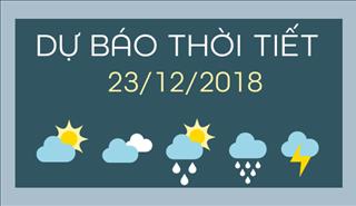 Dự báo thời tiết hôm nay 23/12: Mưa rào và dông xuất hiện trong cả nước, miền Bắc bước vào đợt rét mới