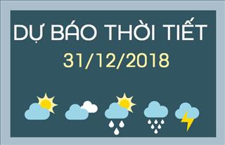 Dự báo thời tiết hôm nay 31/12: Mưa rào rải rác khắp cả nước, miền Bắc tiếp tục rét đậm, rét hại