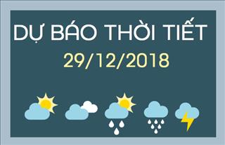 Dự báo thời tiết hôm nay 29/12: Miền Bắc trời giá rét do ảnh hưởng của không khí lạnh, cảnh báo áp thấp nhiệt đới trên biển có xu hướng mạnh lên thành bão