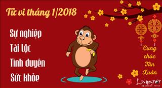 Tử vi tuổi Thân tháng 1 năm 2018 âm lịch: Vận khí đi xuống, hành sự thận trọng