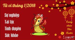 Tử vi tuổi Thìn tháng 1 năm 2018 âm lịch: Công việc suôn sẻ, tài lộc hanh thông