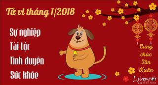 Tử vi tuổi Tuất tháng 1 năm 2018 âm lịch: Vận khí hanh thông, mưu sự thuận lợi