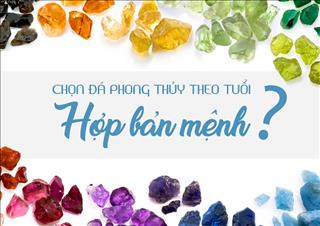 Infographic: Chọn đá quý theo mệnh để luôn bình an, phát lộc