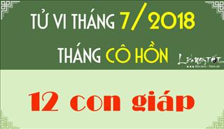 Tử vi tháng 7/2018 âm lịch: Vận mệnh 12 con giáp biến động khôn lường tháng Cô hồn