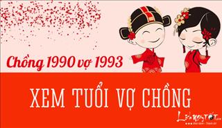 Xem hợp tuổi chồng CANH NGỌ 1990 vợ QUÝ DẬU 1993