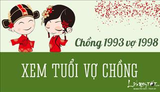 Xem hợp tuổi chồng QUÝ DẬU 1993 vợ MẬU DẦN 1998