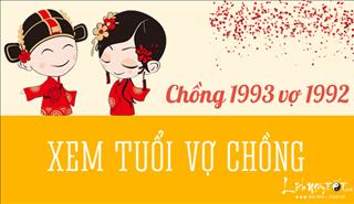 Xem hợp tuổi chồng QUÝ DẬU 1993 vợ NHÂM THÂN 1992