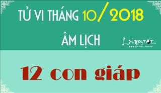 Tử vi tháng 10/2018 âm lịch: Tuổi Tị lao đao vì khó khăn, tuổi Mão ung dung hưởng thụ thành quả