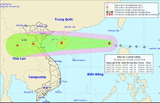 Bão Sơn Tinh - Cơn bão số 3 năm 2018 đang tiến nhanh vào biển Đông