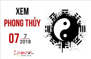 Xem phong thủy hàng ngày: Thứ 7 ngày 7/7/2018
