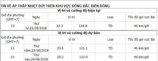 Dự báo thời tiết: Áp thấp nhiệt đới khu vực Đông Bắc biển Đông