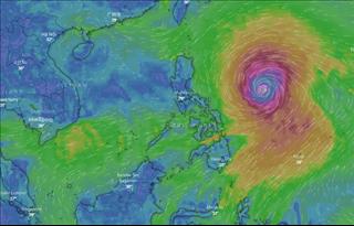 Chiều nay bão số 5 sẽ suy yếu thành ATNĐ, siêu bão Mangkhut đe dọa trực tiếp các tỉnh Bắc Bộ, Bắc Trung Bộ