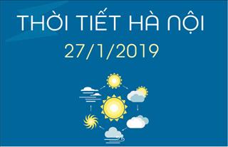 Dự báo thời tiết Hà Nội 26/1: Mưa chủ yếu về đêm và sáng kèm gió mùa về