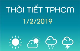Dự báo thời tiết TPHCM 1/2: Ban ngày trời nắng gắt, tối không mưa