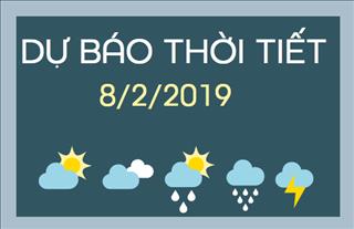 Dự báo thời tiết 8/2: Miền Bắc rét về đêm và sáng sớm, miền Trung và miền Nam nắng nóng