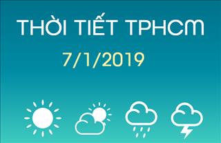Dự báo thời tiết TPHCM 7/1: Ban ngày trời nhiều nắng, quang mây