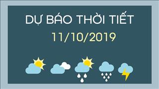 Dự báo thời tiết 11/10: Cả nước ngày nắng ráo, rải rác mưa dông vào chiều tối và đêm